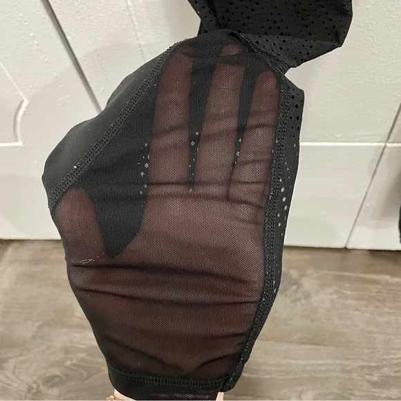 Athleta Black Mesh Leggings - Picture 8 of 10